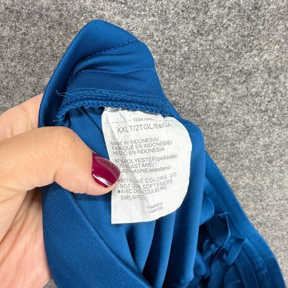 Under Armour Activewear Track Pants Women 2XL Tall Blue Pull On Pockets Fitted - Picture 7 of 8